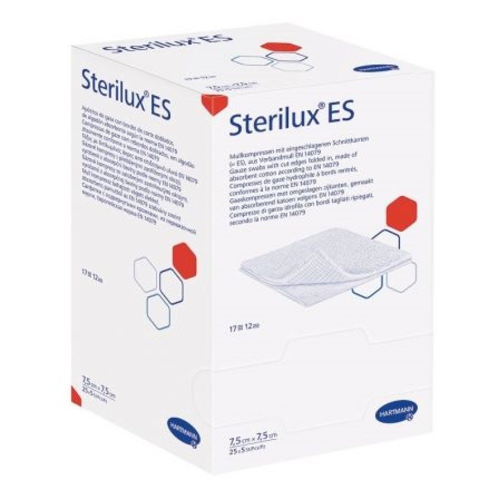 Sterilux ES Comprese Sterile 7.5cm x 7.5cm, 25 buc, 4 Hartmann