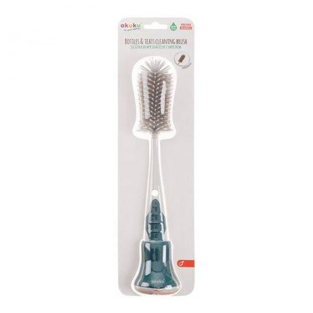 Set 2 Perii din Silicon pentru Curățare Biberoane și Tetine A0511, Akuku