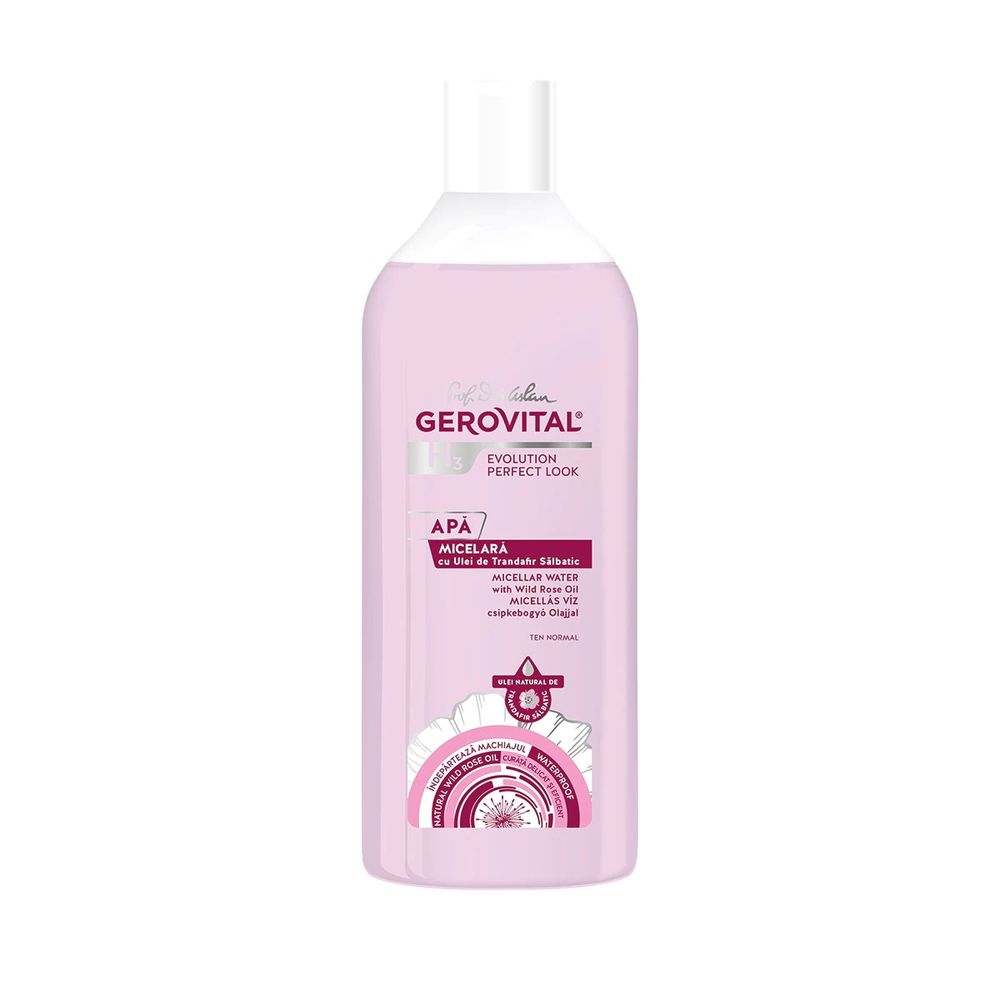 Apa micelara cu ulei de trandafir salbatisc GH3 Evolution Perfect Look, 400ml, Farmec
