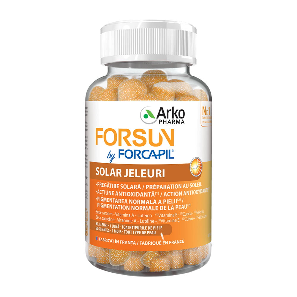 Forcapil Forsun Solar, 60 jeleuri, Arkopharma