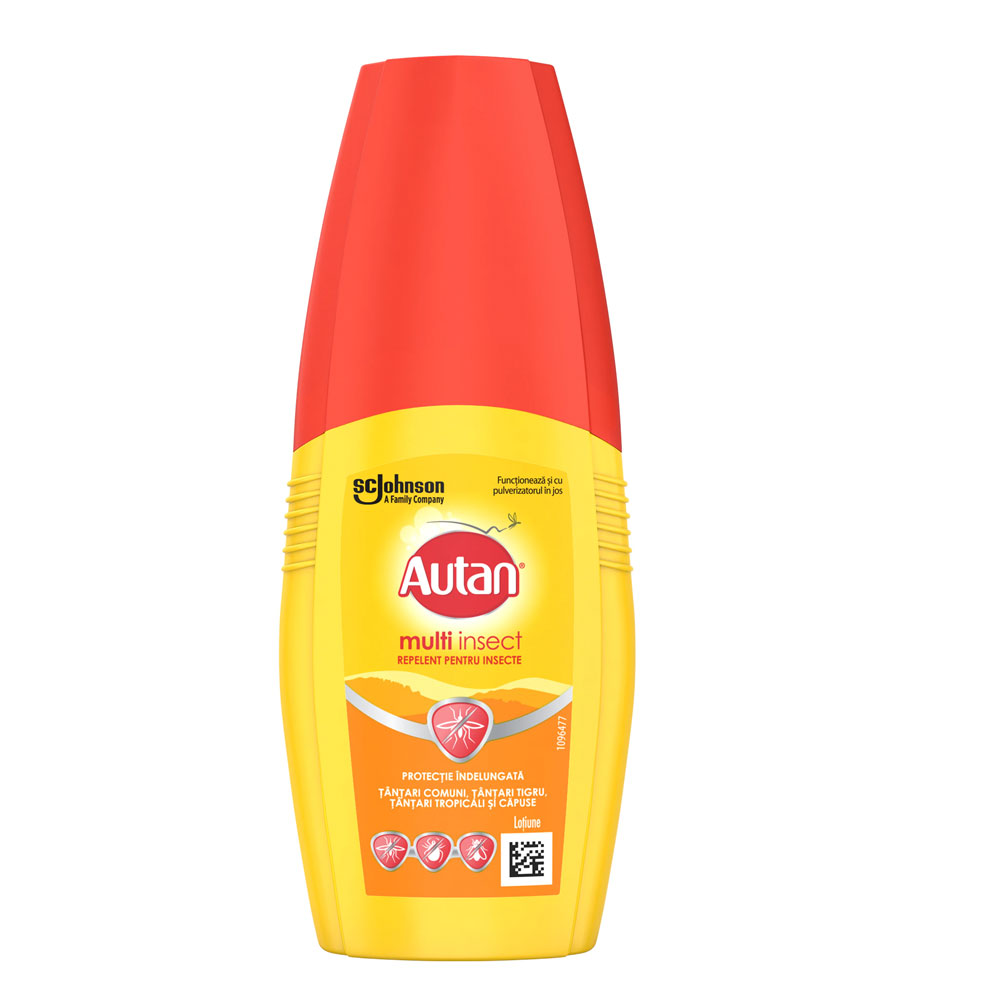 Lotiune cu efect repelent pentru insecte Multi Insect, 100ml, Autan