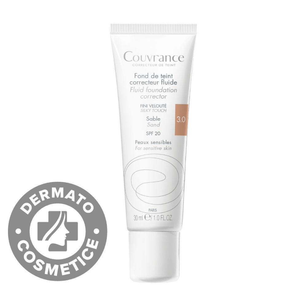 Fond de Ten Fluid Couvrance Beige Sand 3.0 SPF20, 30ml, Avene