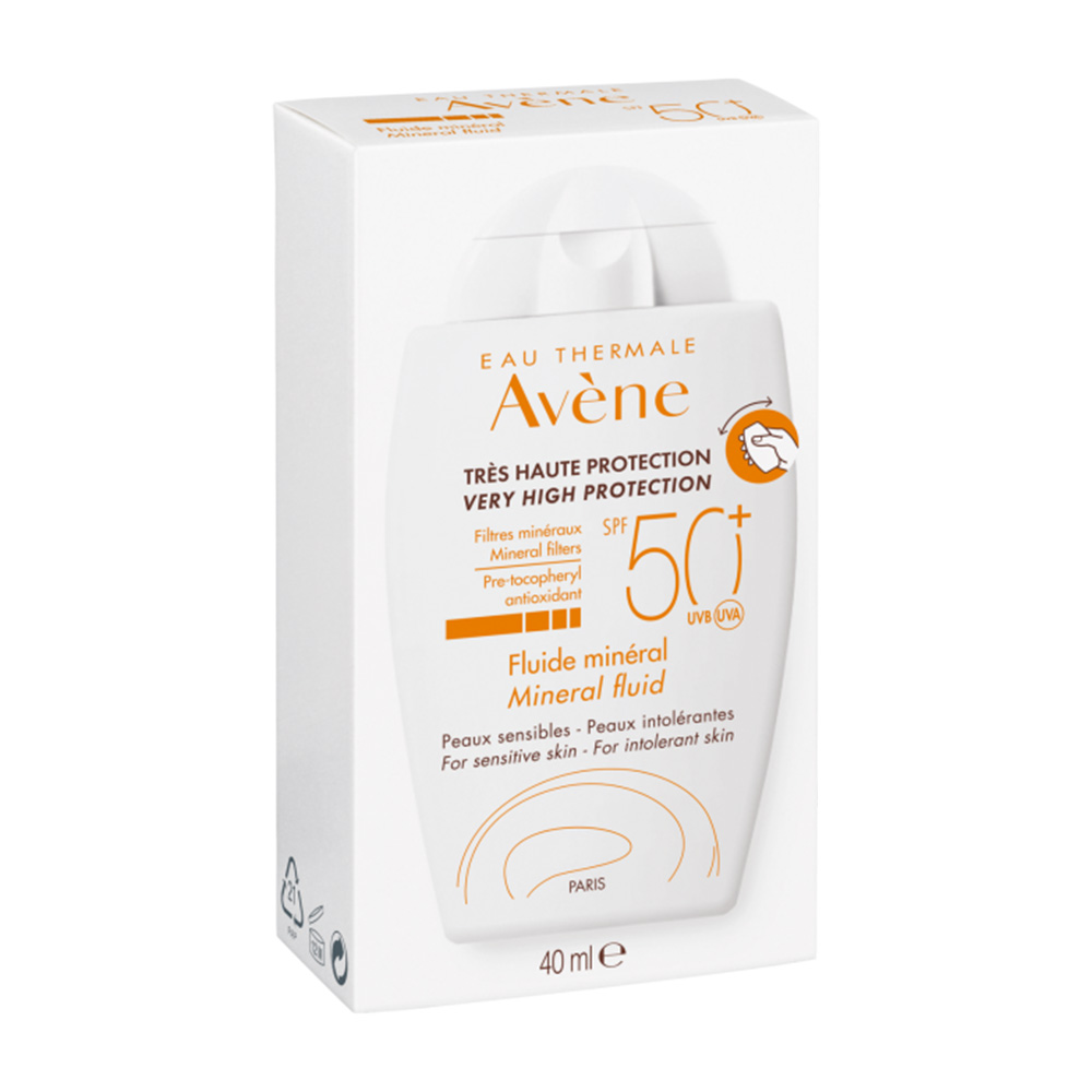 Protectie Solara Mineral Fluid Fata SPF50+, 40ml, Avene
