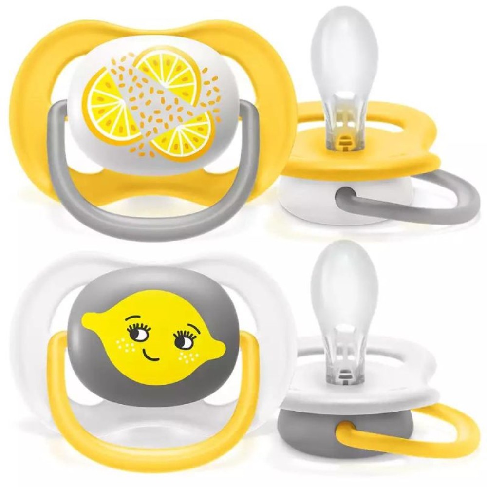 Suzeta Ultra Air Silicon Design Lamaie 6-18 luni 080/18, 2 buc, Avent Philips