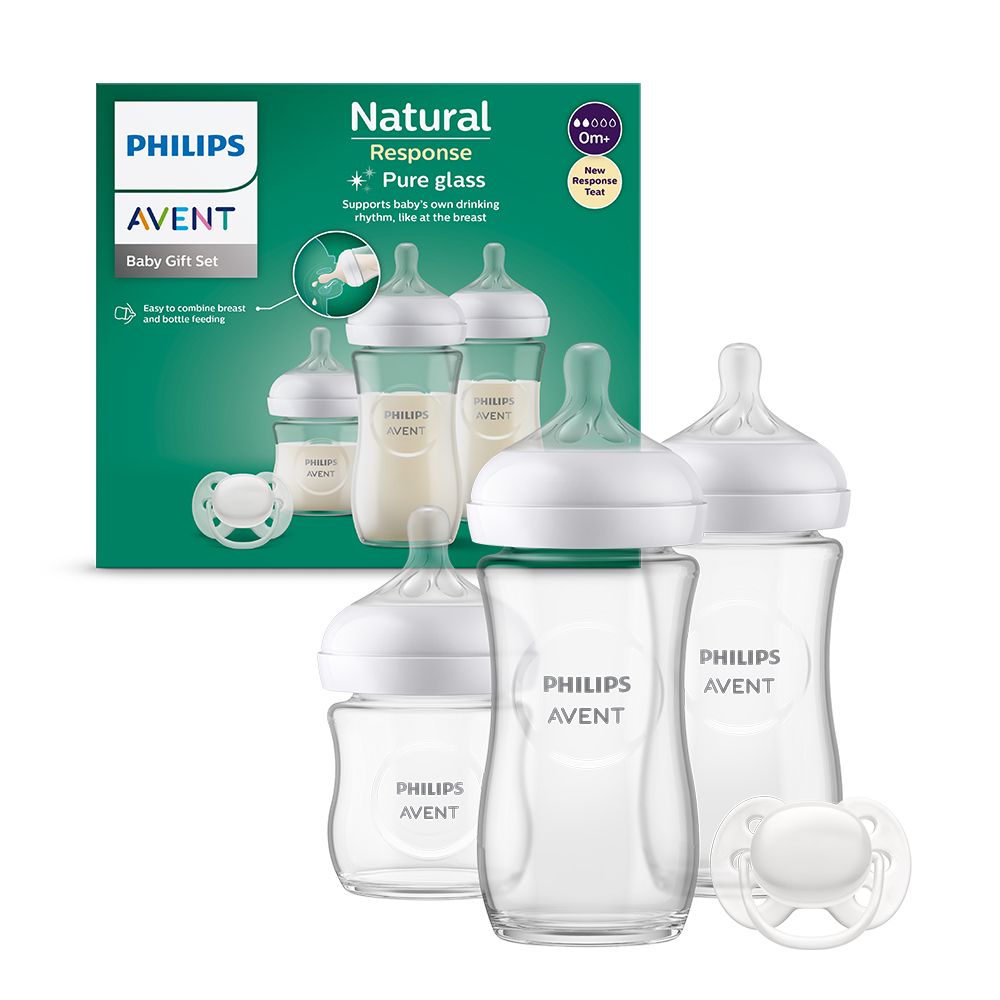 Set 3 Biberoane Natural Response Sticla 0-6 luni 878/11, Avent Philips