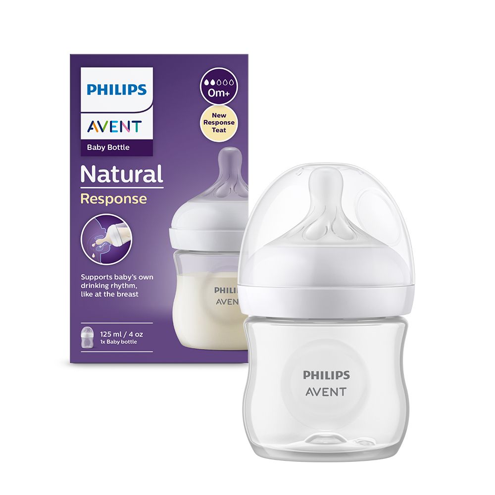 Biberon Natural Response +0 luni 900/01, 125ml, Avent Philips