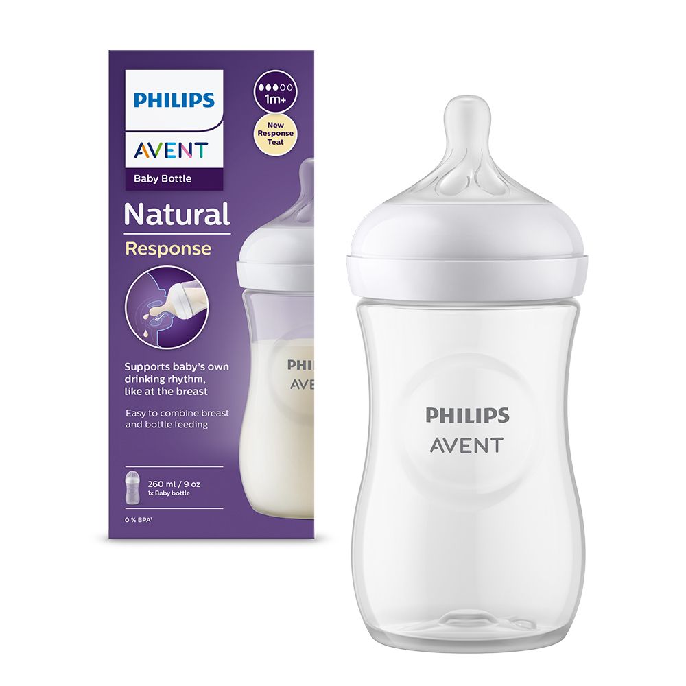 Biberon Natural Response +1 luna 903/01, 260ml, Avent Philips