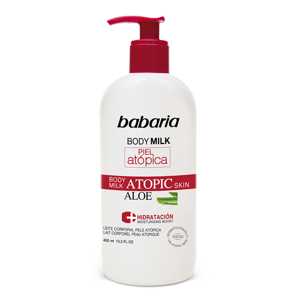 Lotiune de Corp pentru Piele Atopica cu Aloe Vera, 400 ml, Babaria