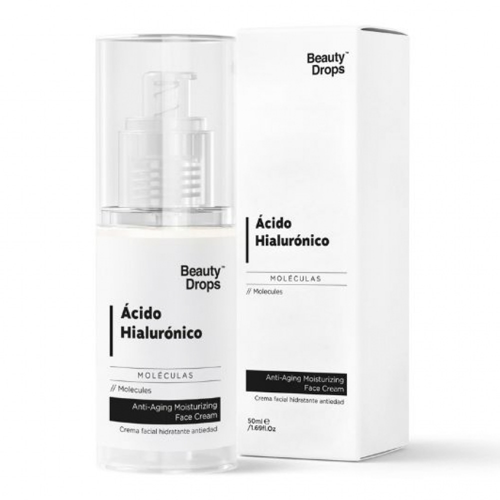 Crema hidratanta de fata cu Acid Hialuronic, 50ml, Beauty Drops