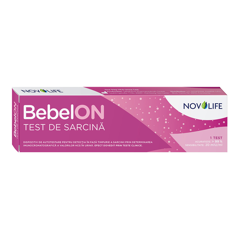 BebelON Test de Sarcina Stilou, 1 buc, Novolife