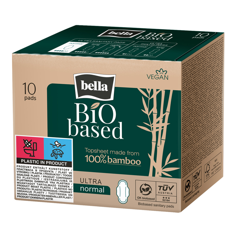 Tampoane Ultra Normal Bio Based, 10 buc, Bella Medica
