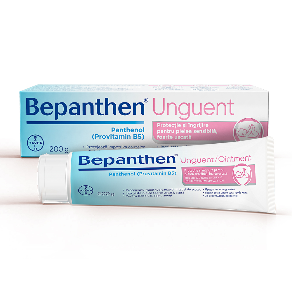 Unguent impotriva iritatiilor de scutec cu 5% panthenol Bepanthen, 200g, Bayer