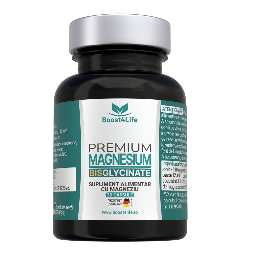 Magnesium Bisglicynate Premium, 30 capsule, Boost4Life