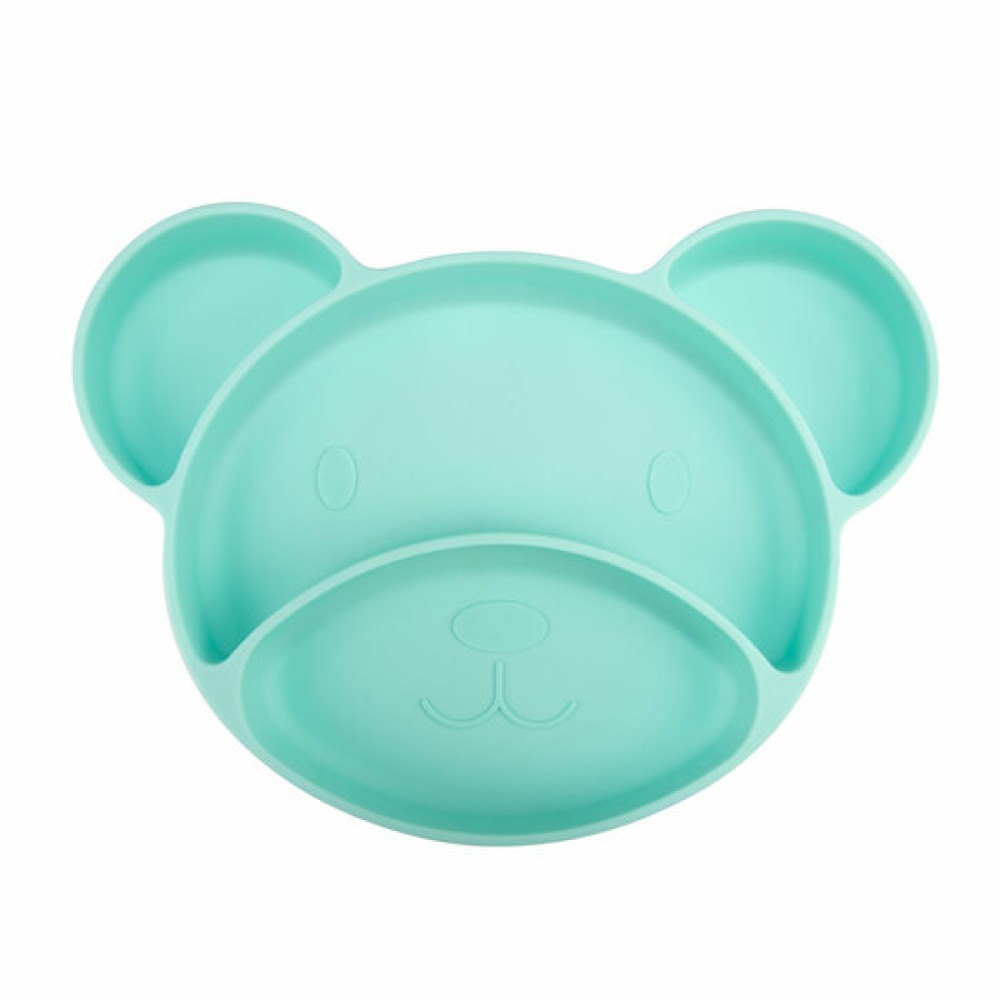 Farfurie Silicon Compartimentata Bear Roz, 51/401, Canpol