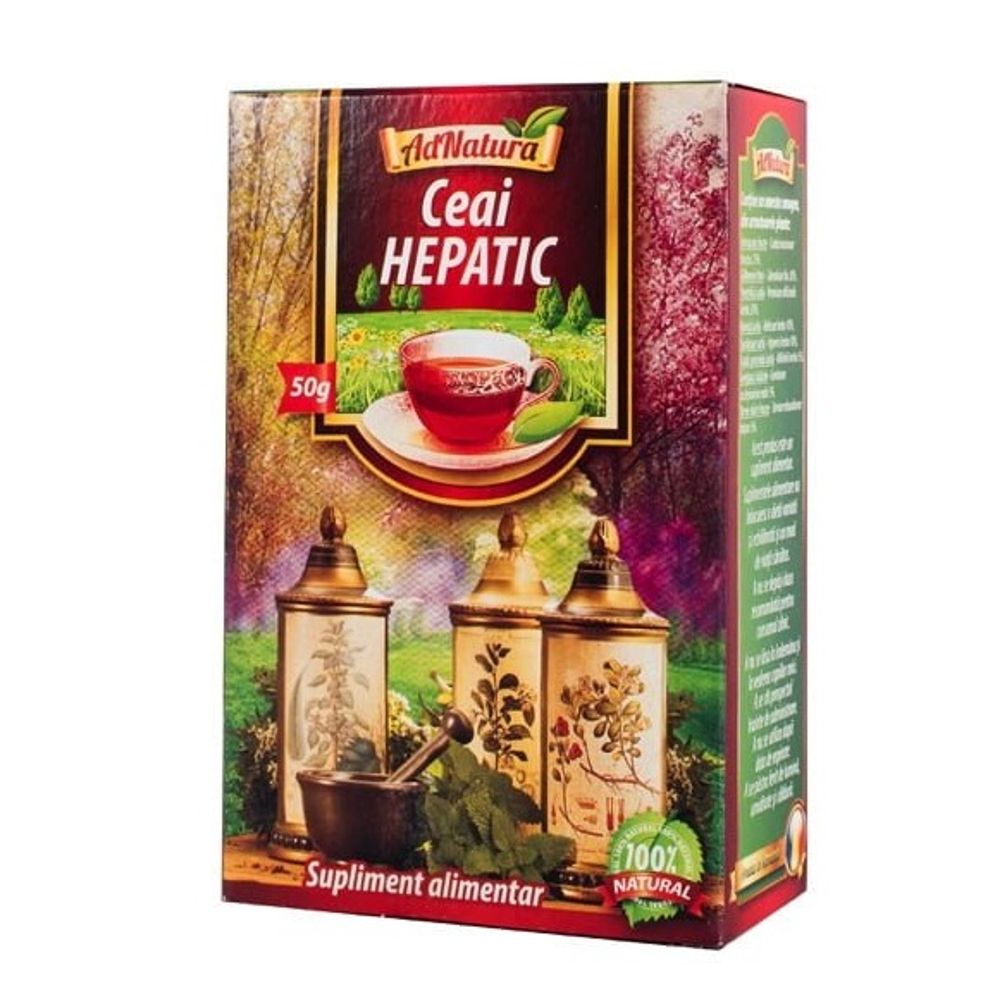 Ceai Hepatic vrac, 50g, AdNatura