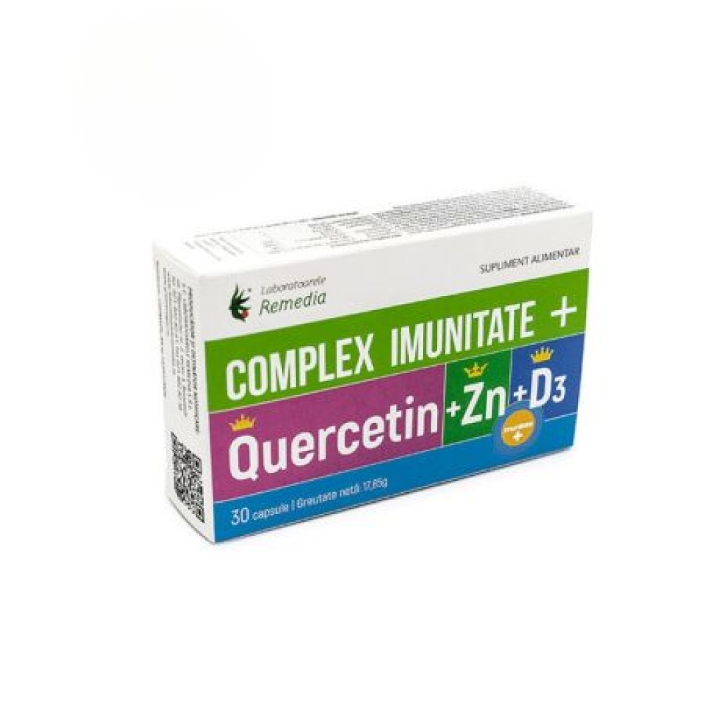 Complex Imunitate + Quercetina + Zn + D3 -cps x 30 -Lab.Remedia