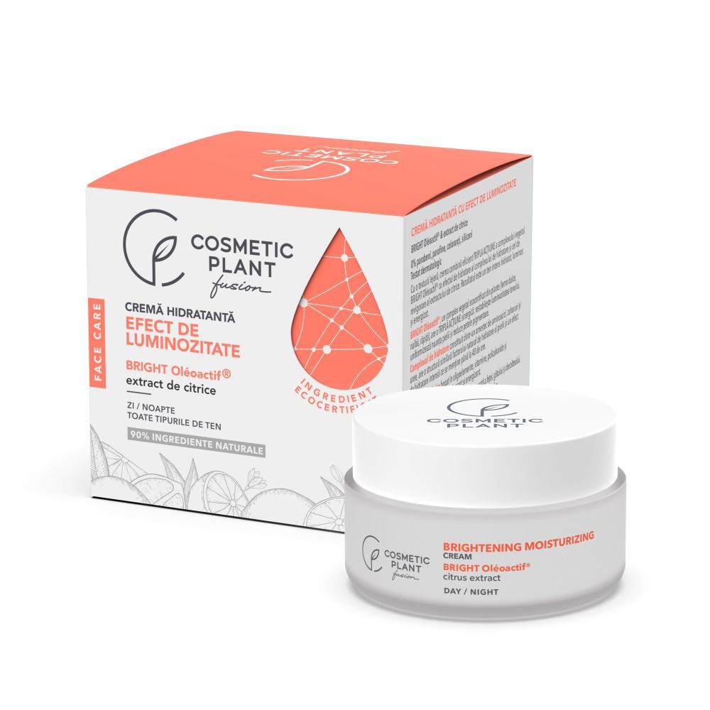 Crema hidratanta de luminozitate Face Care, 50 ml, Cosmetic Plant