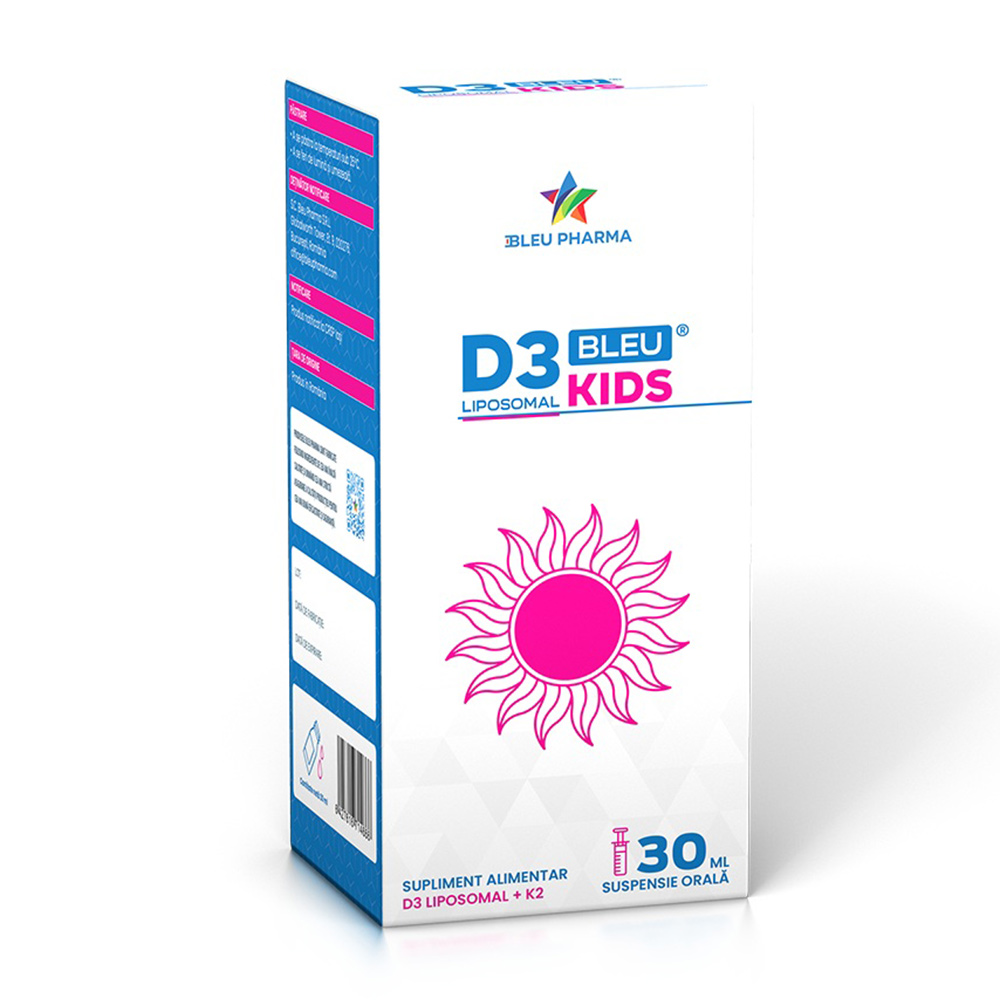 D3 Liposomal Kids Bleu, suspensie orala, 30 ml, Bleu Pharma