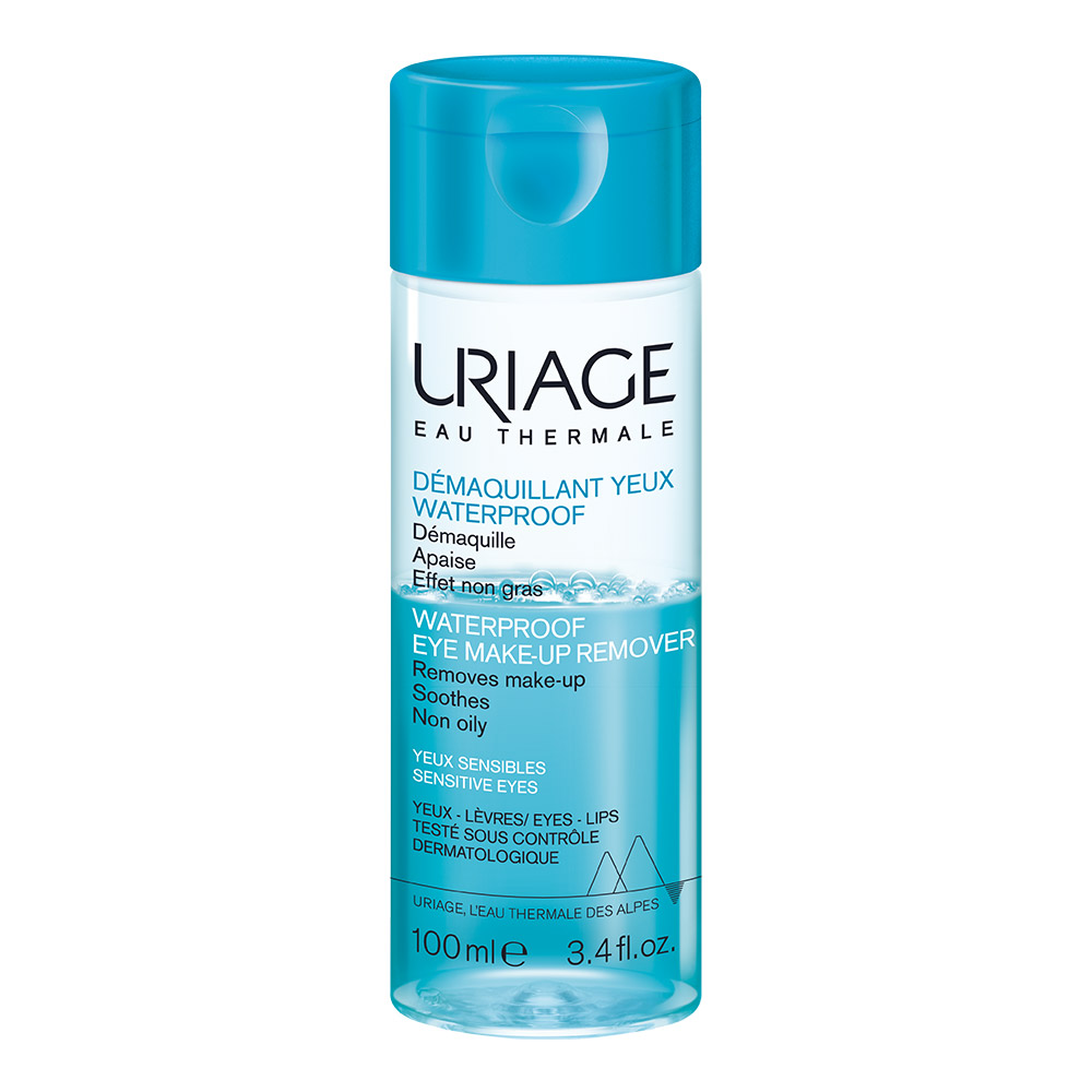 Demachiant de ochi pentru machiaj rezistent la apa, 100 ml, Uriage