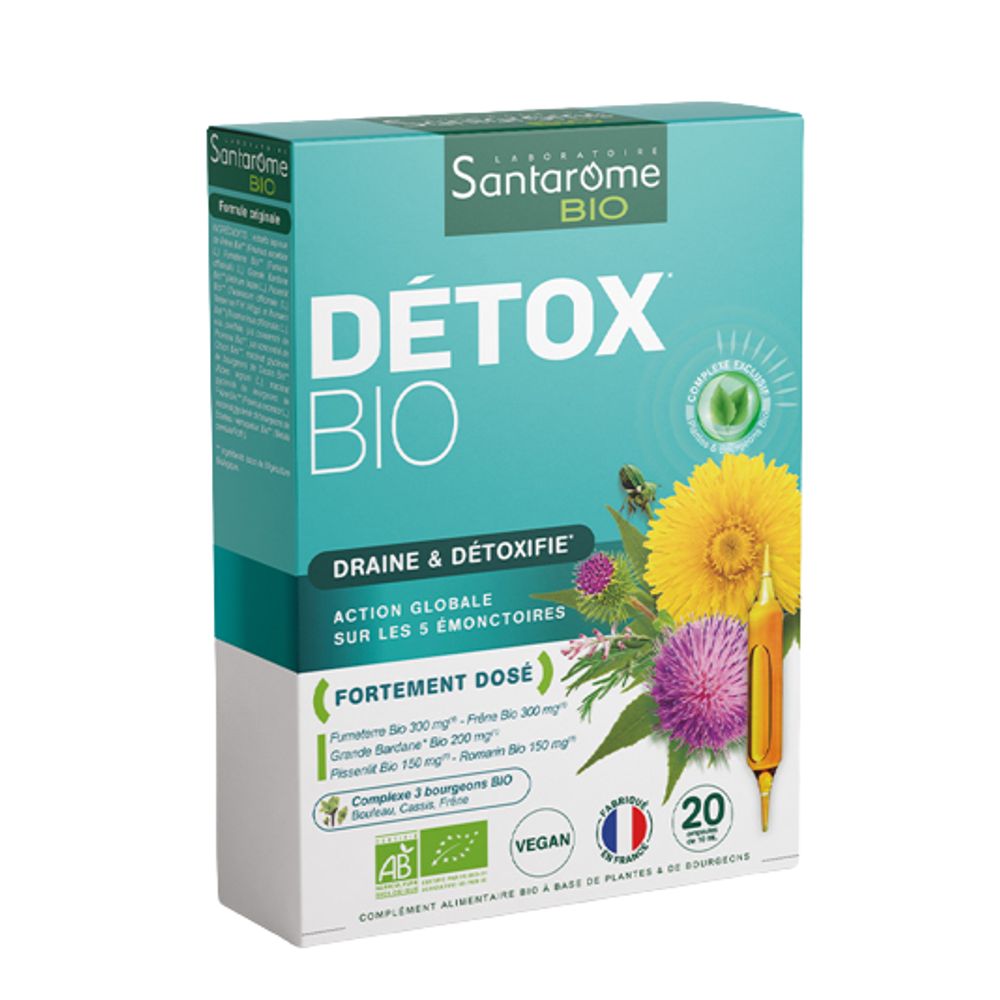 Detox Bio, 20 x 10 ml, Santarome