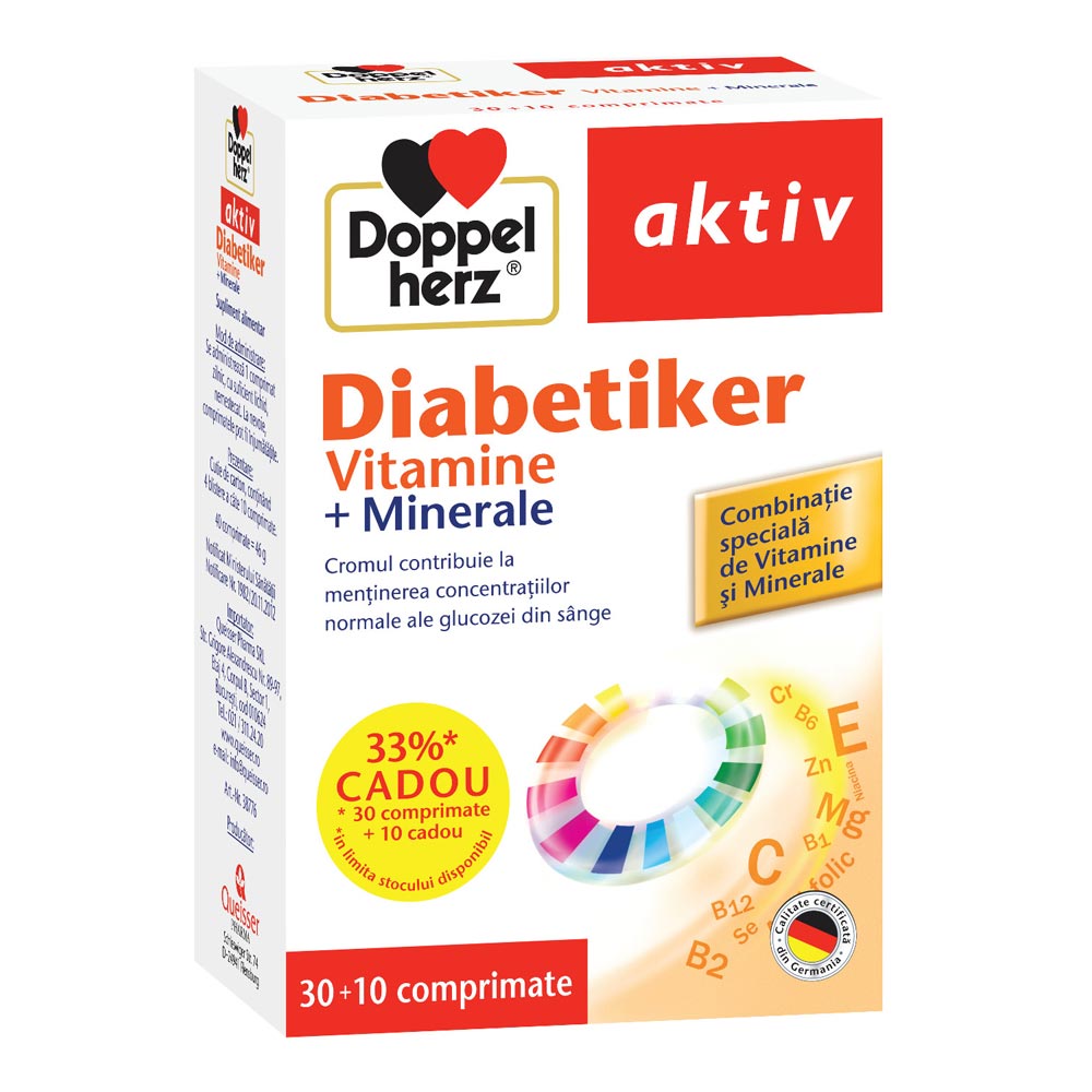 Diabetiker pentru diabetici, 30 comprimate, Doppelherz