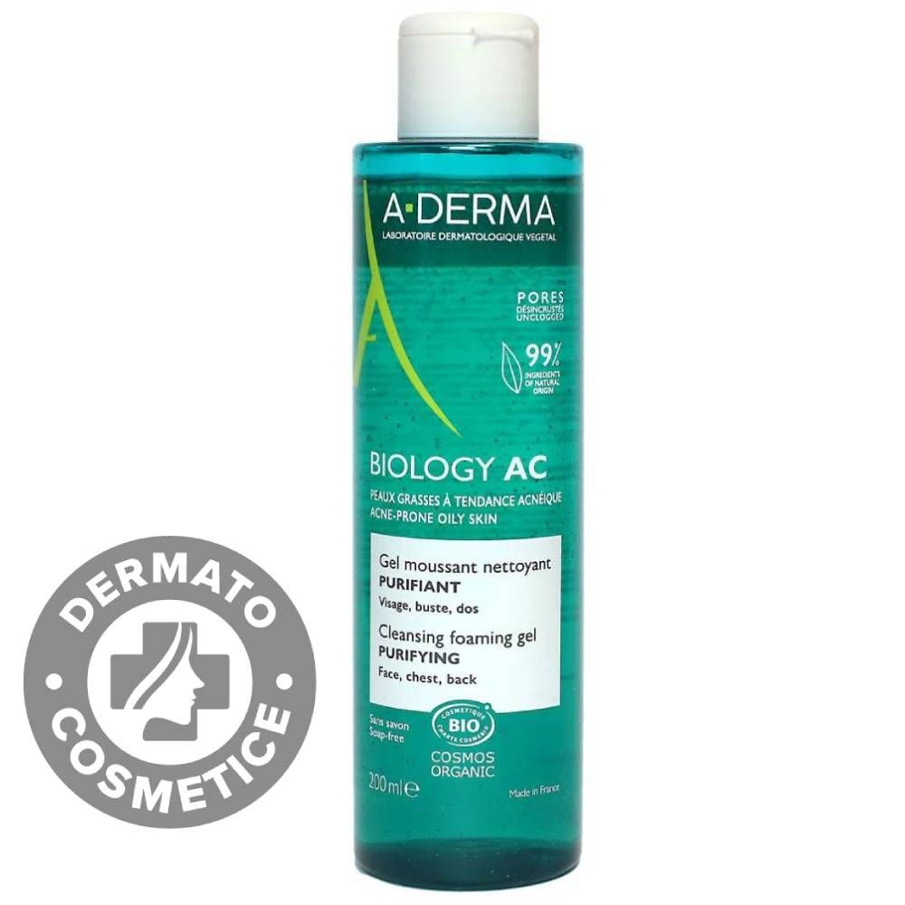 Ducray Aderma Biology AC Gel Spumant Purifiant x 200ml