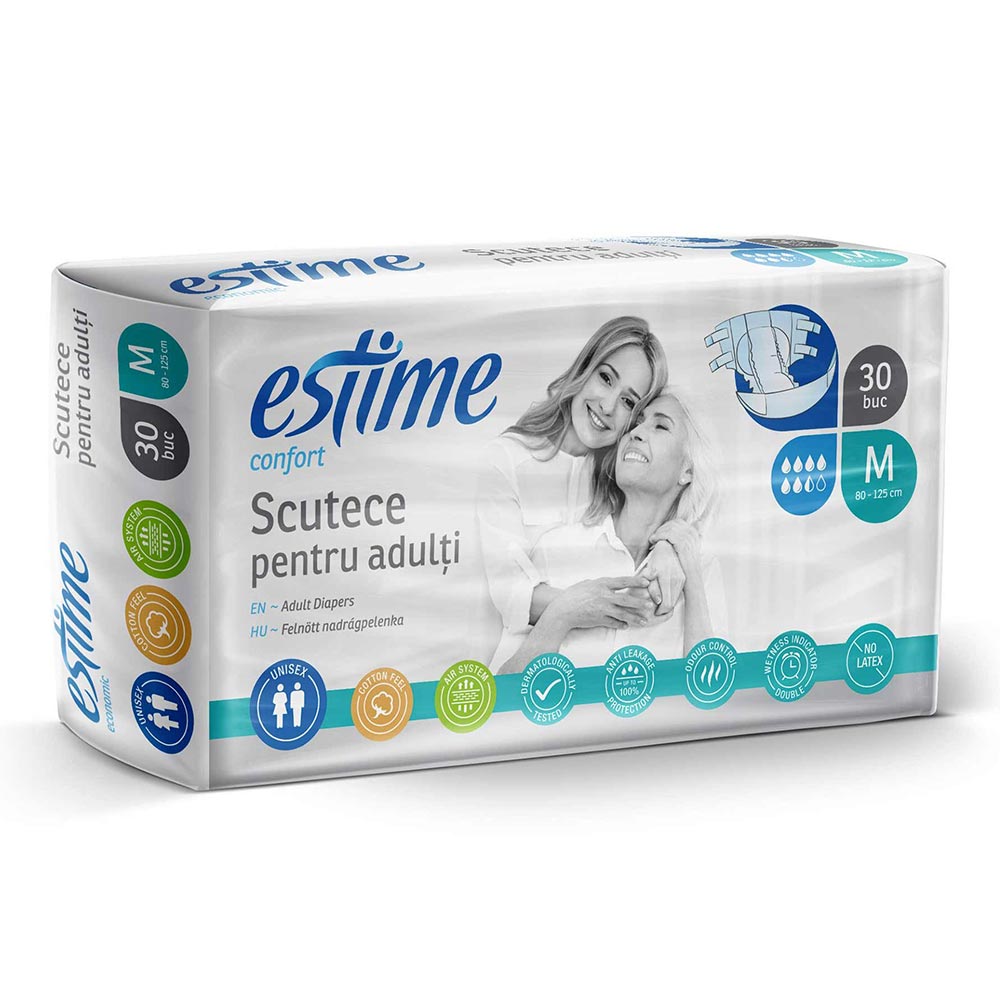 Scutec Confort Adulti M, 30 bucati, Estime