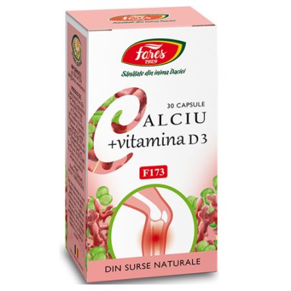 Fares Calciu + D3 - cps x 30