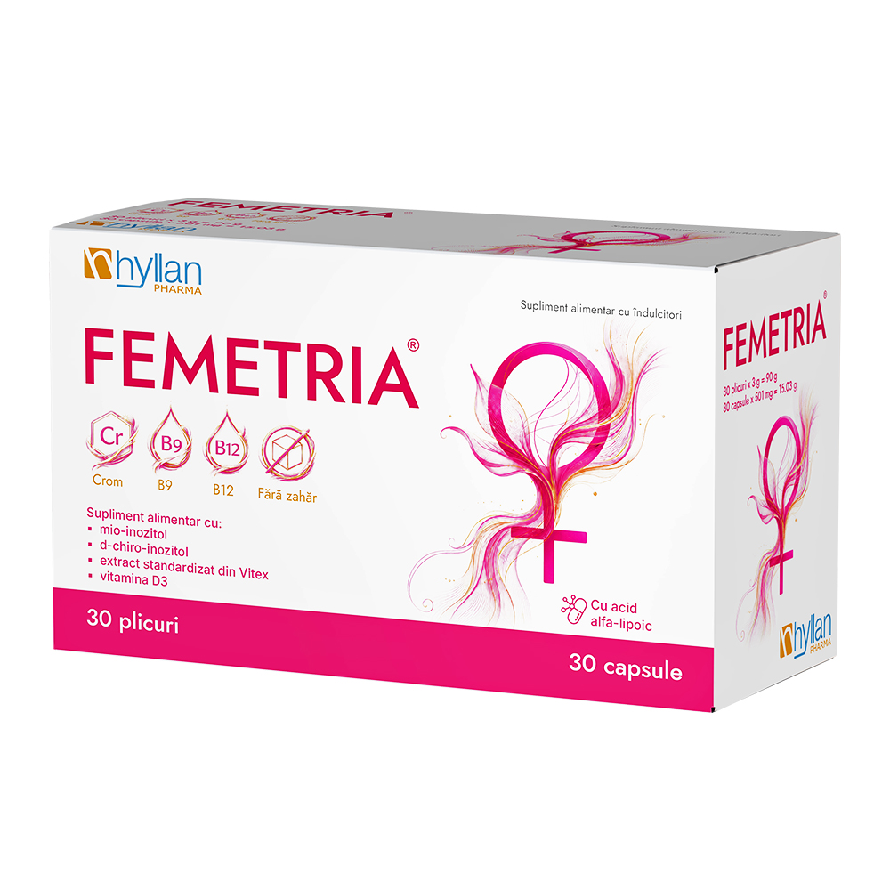 Femetria, 30 plicuri + 30 capsule, Hyllan