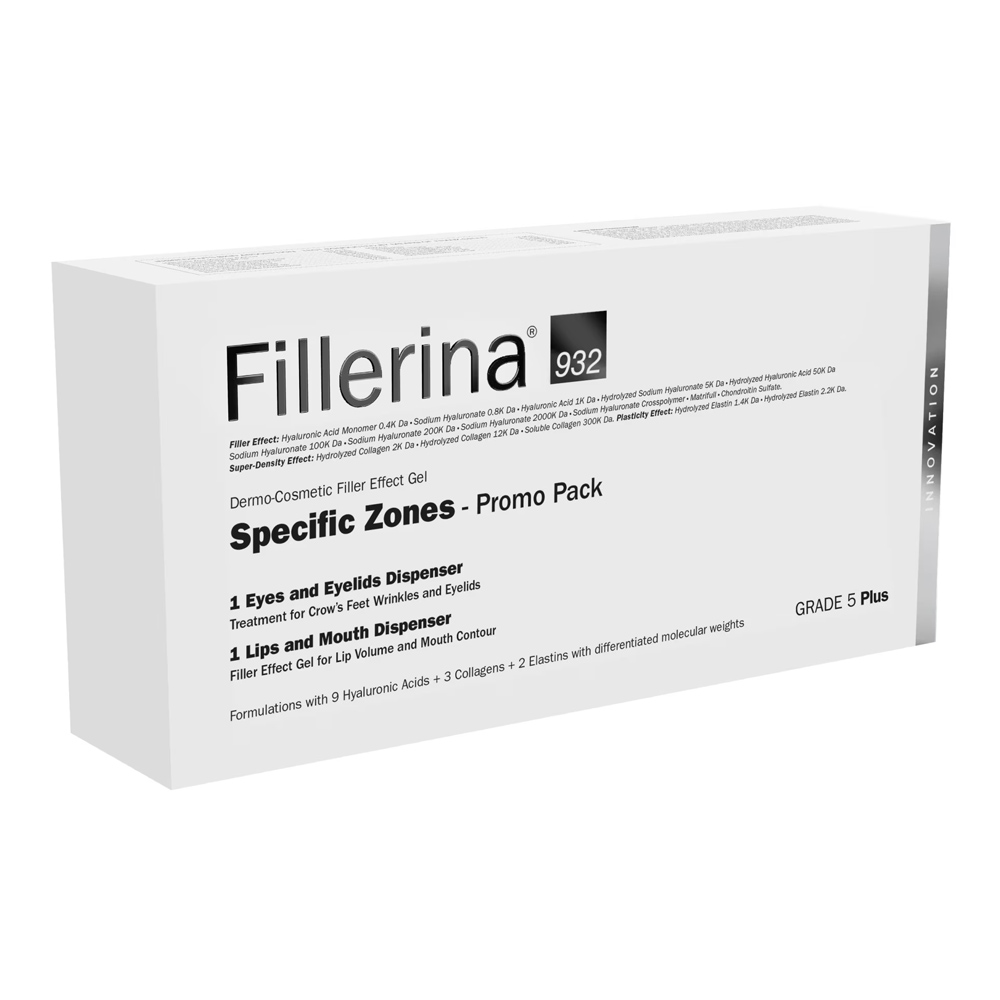 Pachet Grad 5 Plus Fillerina 932 Tratament pentru ochi si pleoape, 15 ml + Tratament pentru buze si conturul buzelor, 7 ml, Labo