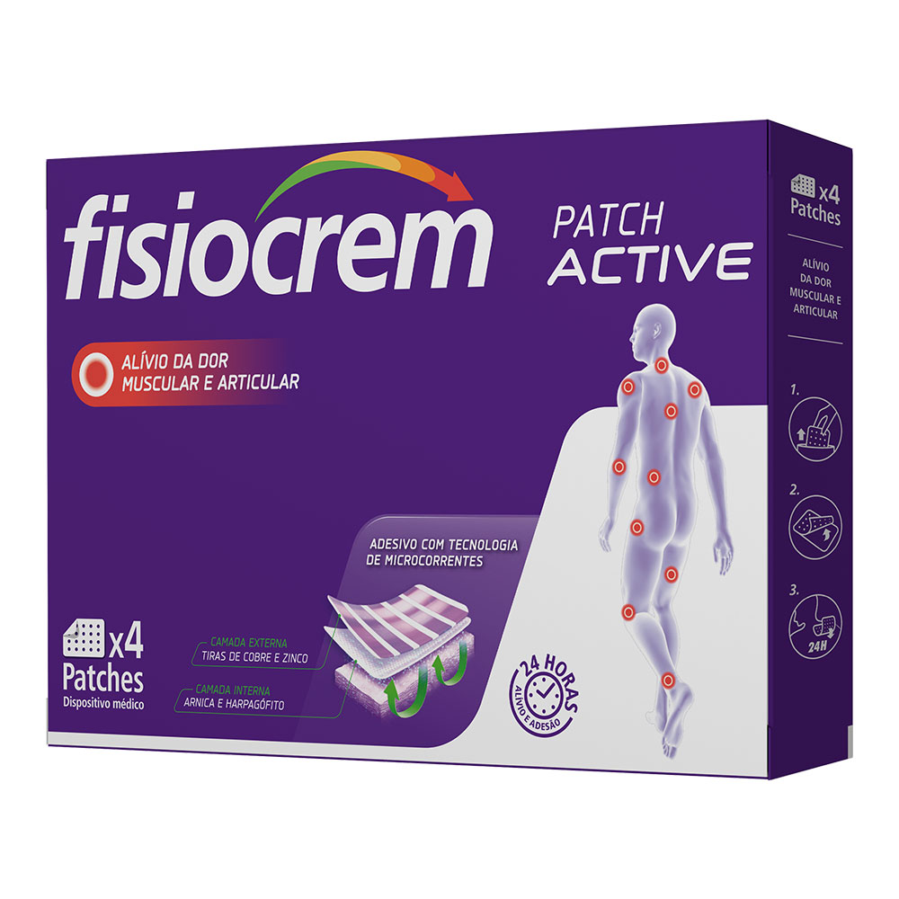 Fisiocrem Active Patch, 4 plasturi, Medimow