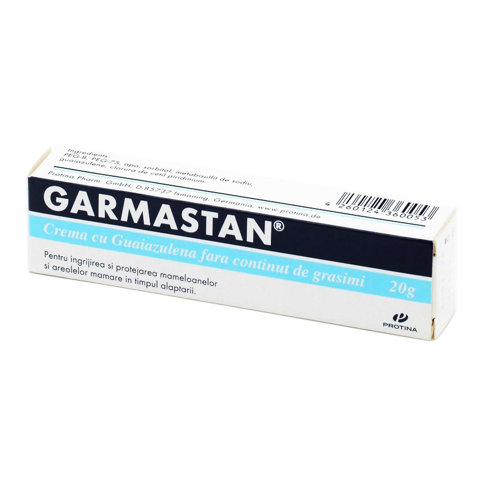 Crema pentru mameloane, 20 g, Garmastan