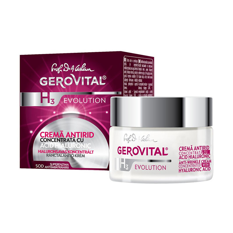 Crema antiage intens restructuranta de noapte GH3 Evolution, 50ml, Gerovital