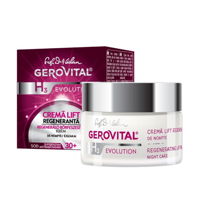 Crema lift regeneranta de noapte GH3 Evolution, 50ml, Gerovital