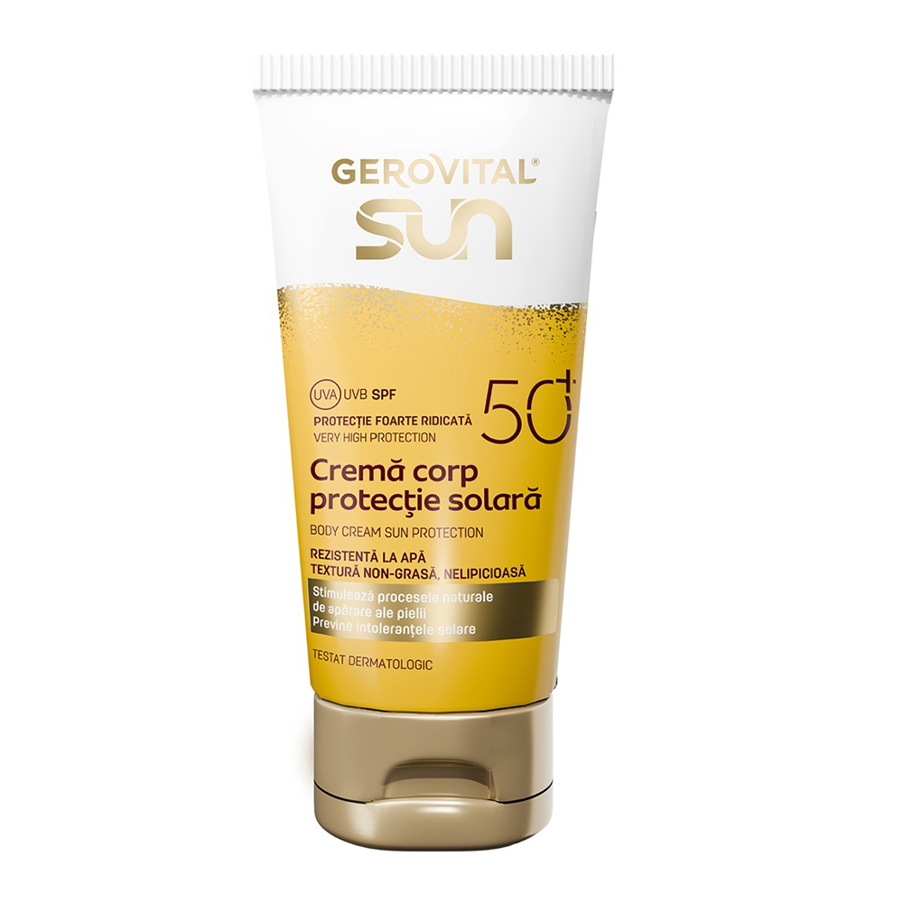 Crema Corp Protectie Solara SPF50+, 150ml, Gerovital