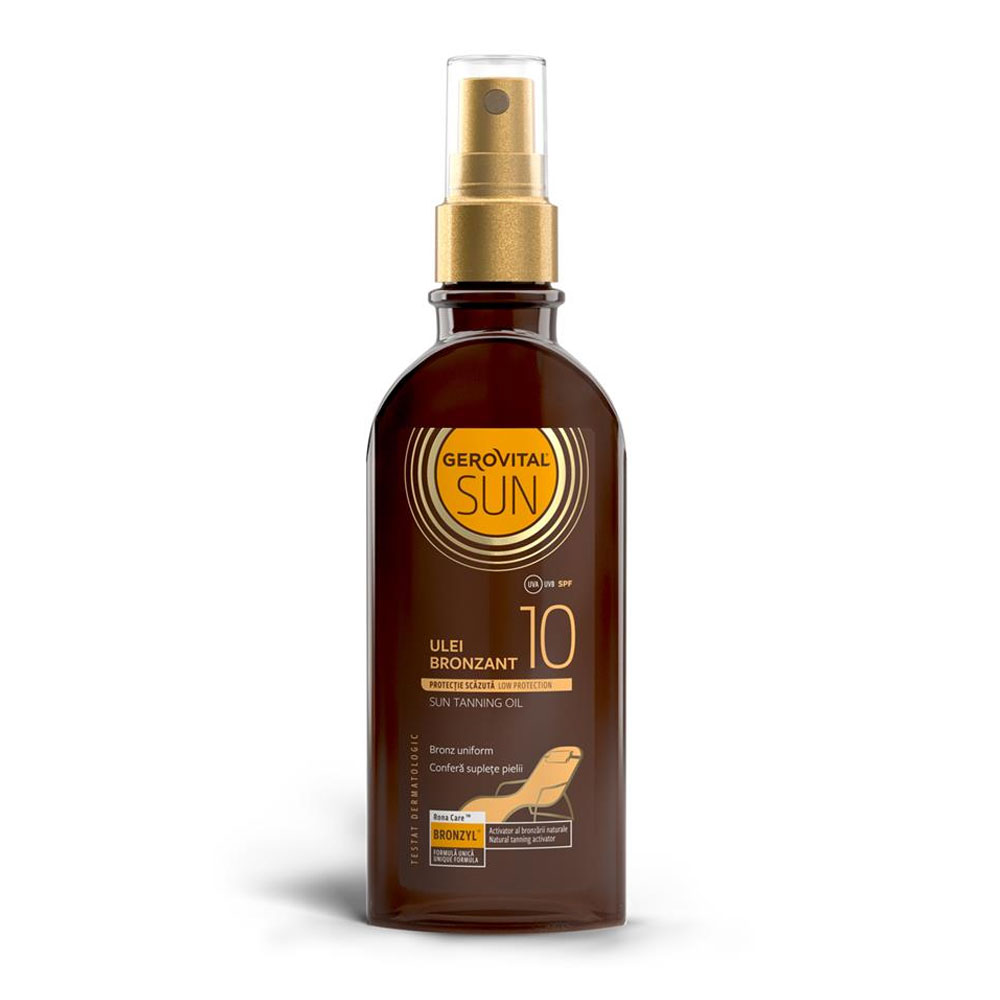 Ulei bronzant SPF 10 Sun, 150 ml, Gerovital