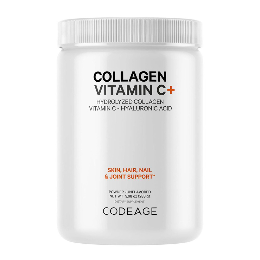CodeAge Collagen Vitamin C+ Colagen Hidrolizat cu Vitamina C si Acid Hialuronic -pulb x 283g, GNC