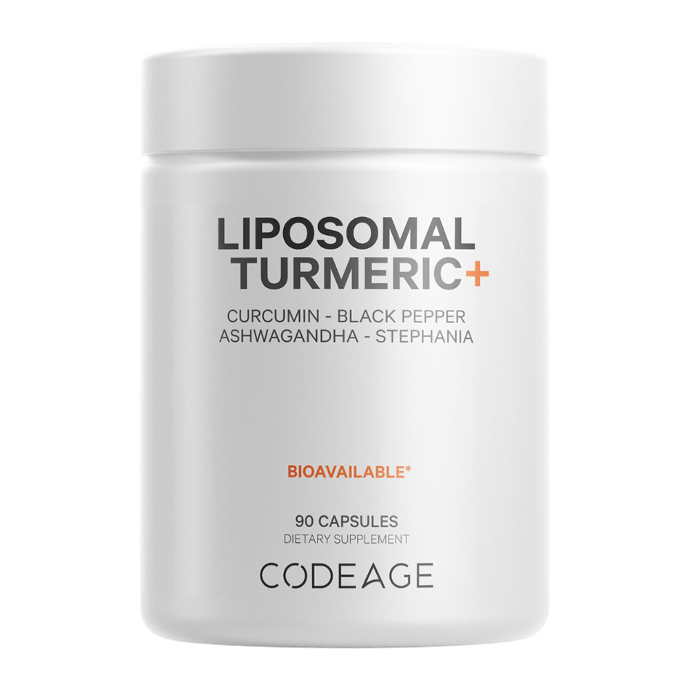 GNC CodeAge Turmeric Lipozomal Fermentat + Piper negru, Curcumin si Ghimbir -cps x 90