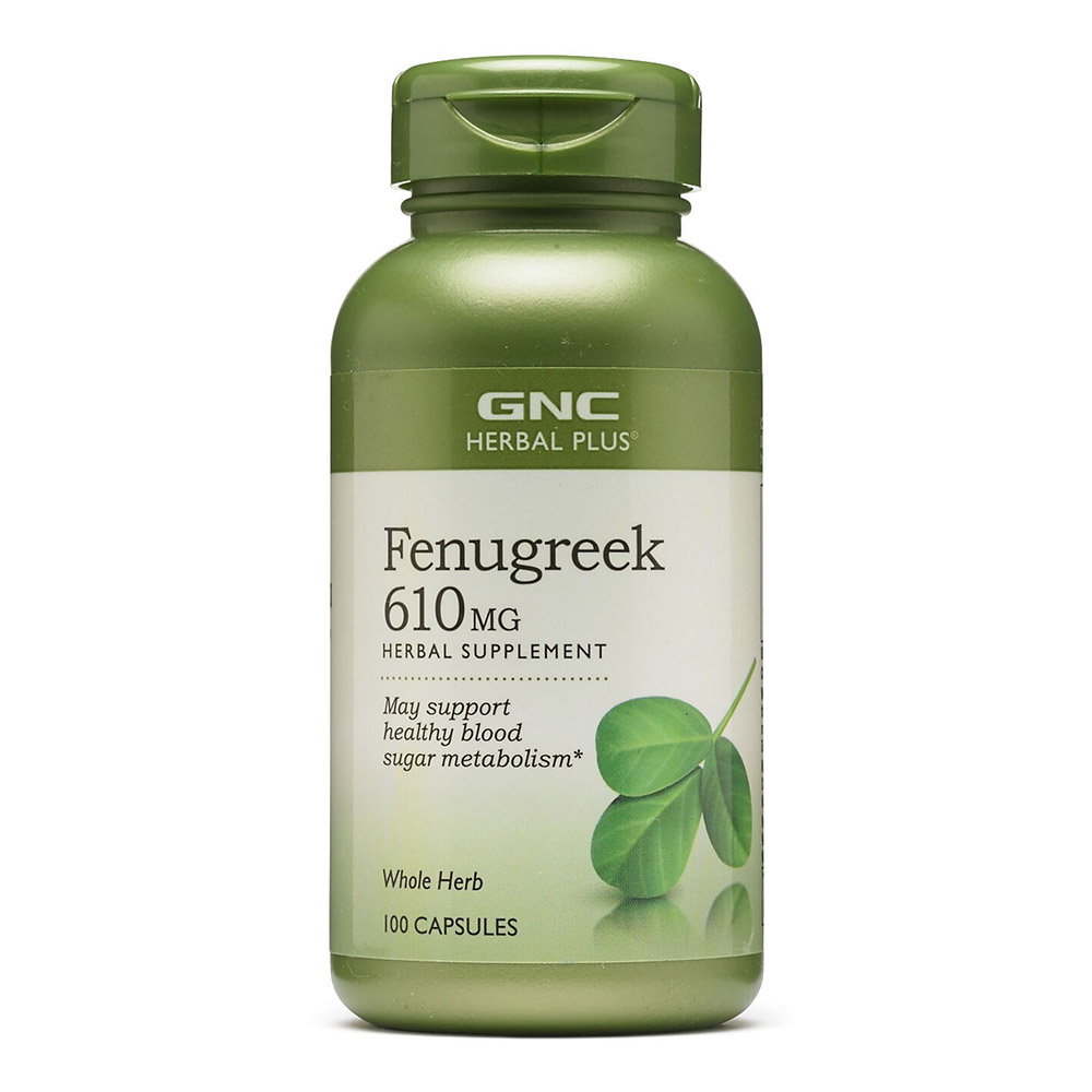 Herbal Plus Fenugreek 610mg, 100 capsule, GNC