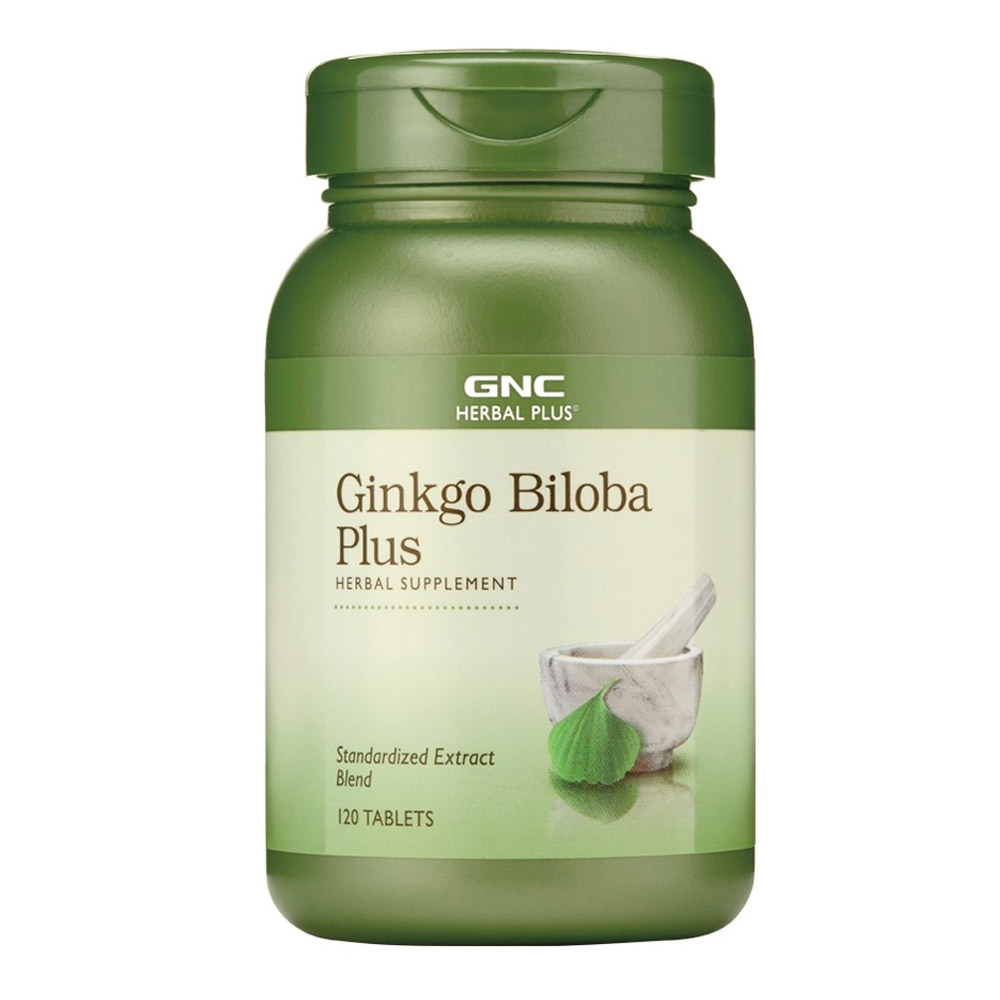 Herbal Plus Ginkgo Biloba Plus, 120 tablete, GNC