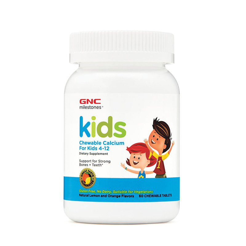 Kids Chewable Calcium, 60 tablete masticabile, GNC
