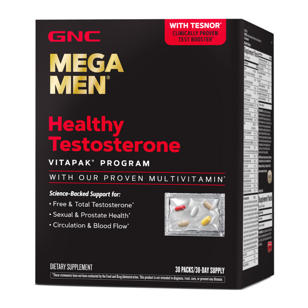 Mega Men Healthy Testosterone Vitapak Program -pack x 30, GNC