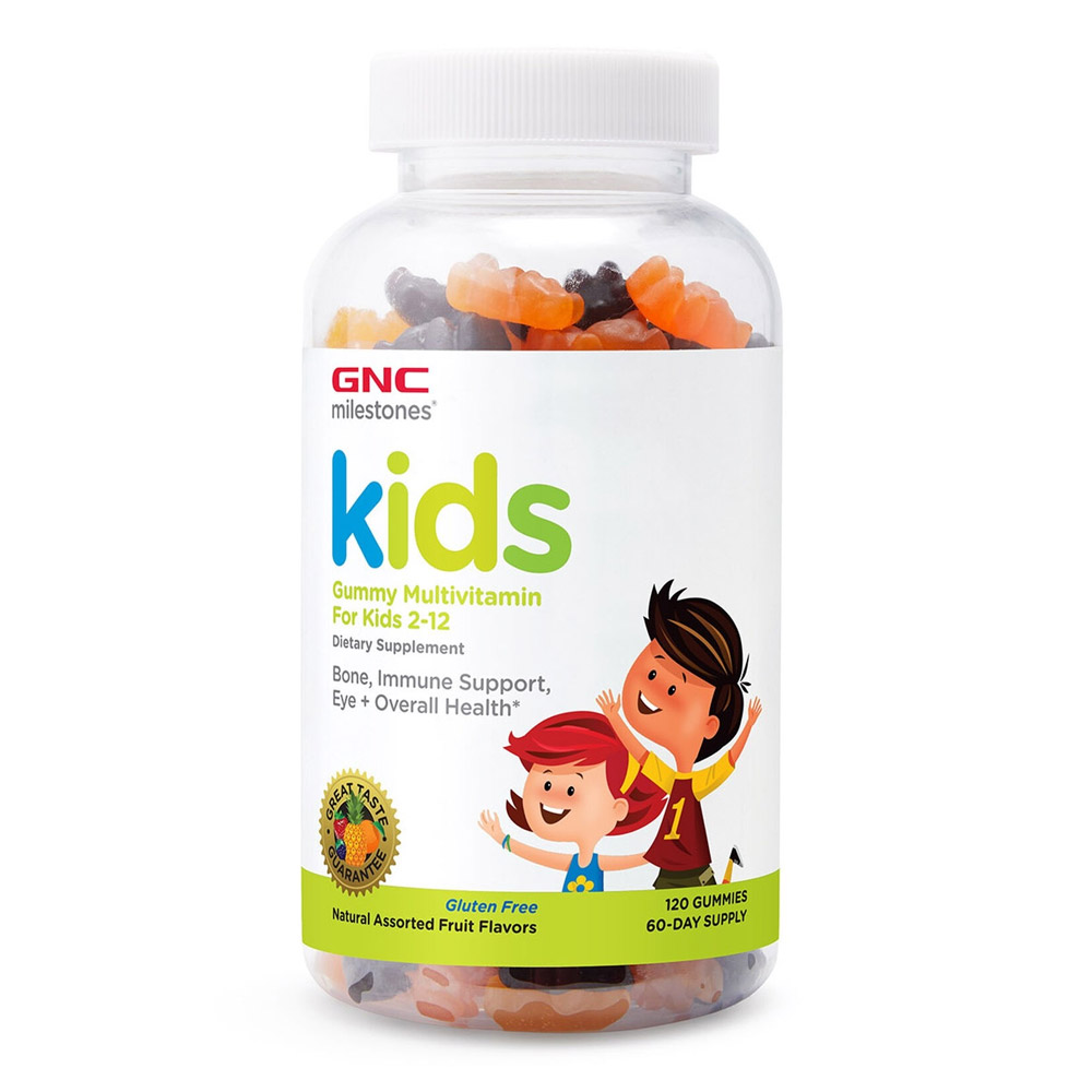 Jeleuri Multivitamine Milestones pentru Copii 2-12 ani, 120 buc, GNC