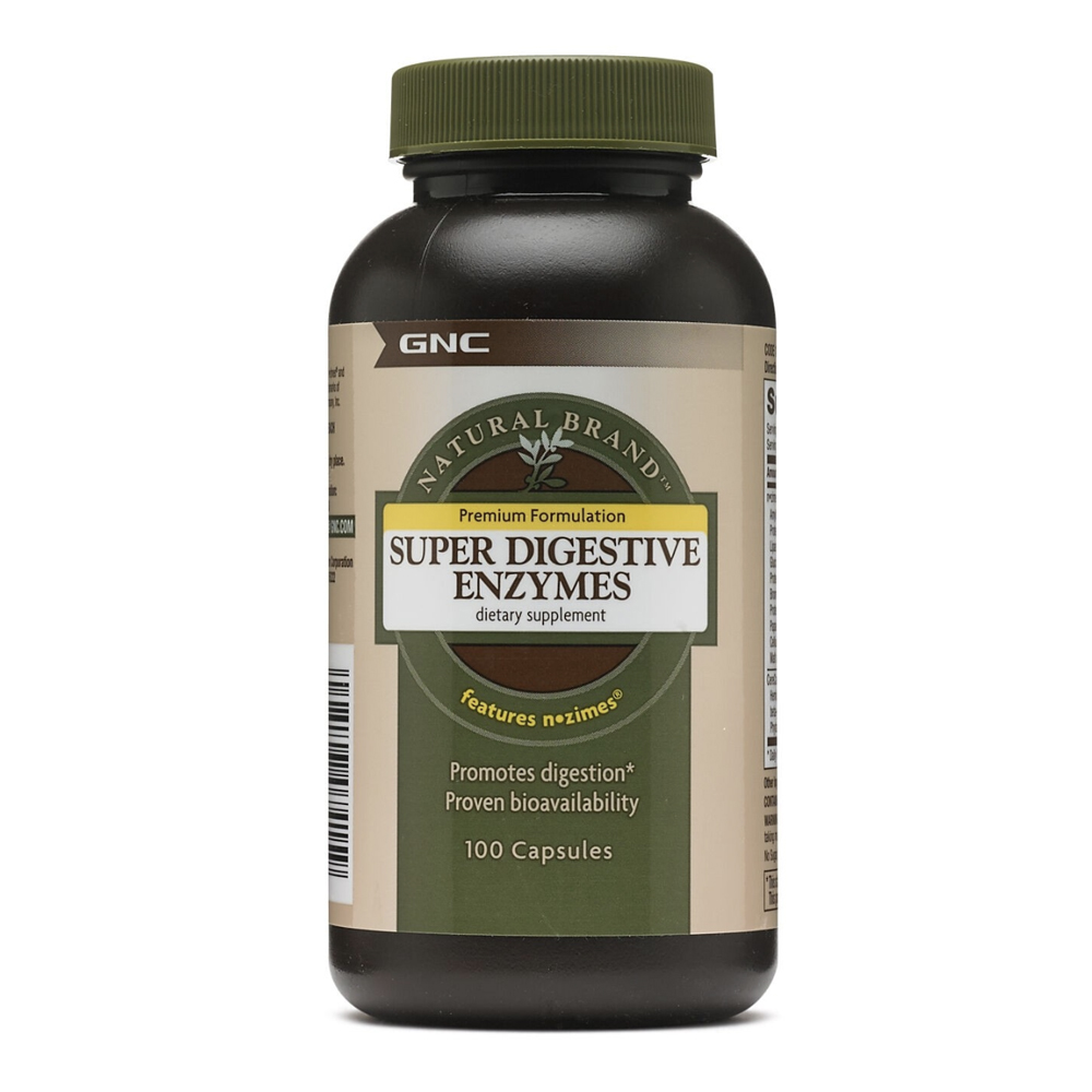 GNC Natural Brandâ„¢ Super Digestive Enzymes, Enzime Digestive, 100 cps