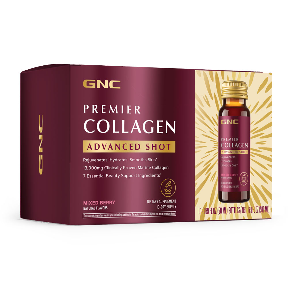 Premier Collagen Formula Premium Colagen Lichid Fructe de Padure 50ml - shot x 10, GNC