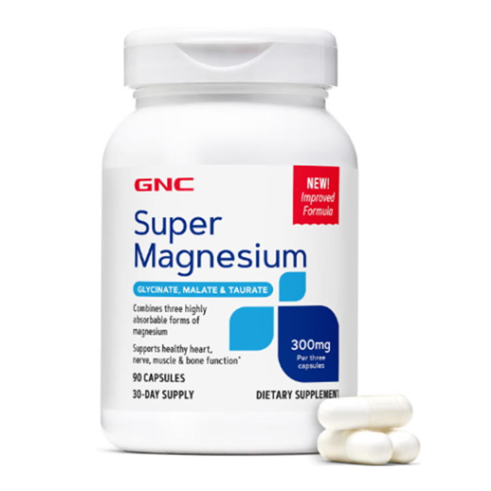 Super Magnesium 300mg, 90 capsule, GNC