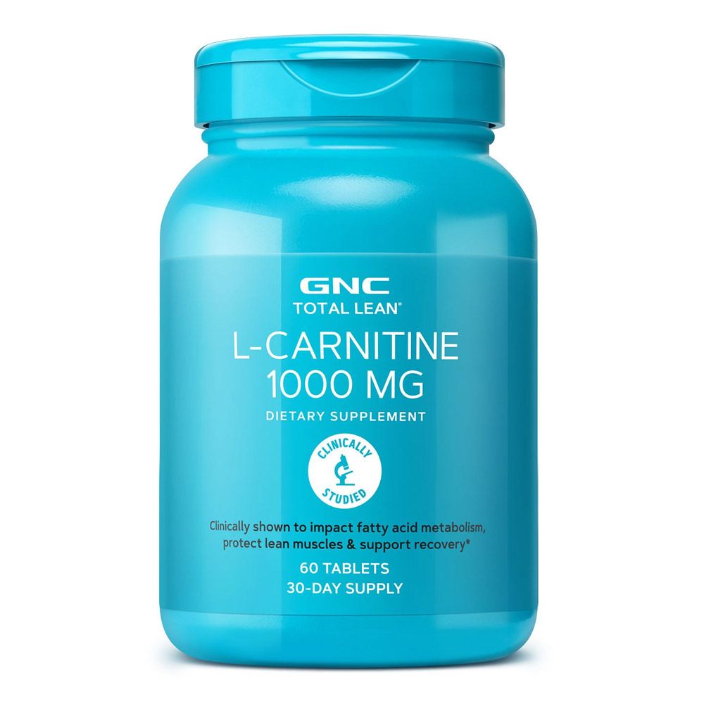 Total Lean L-Carnitina 1000mg, 60 capsule, GNC