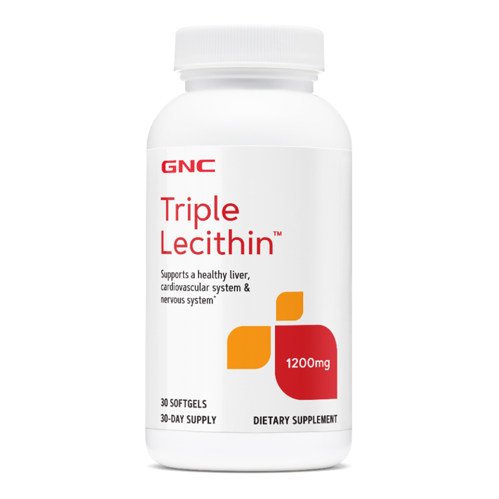 Lecitina Tripla 1200 mg, 30 cps, GNC