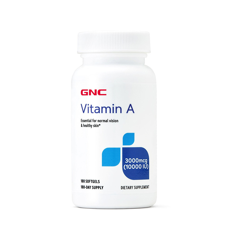 Vitamina A 3000 mcg, 180 capsule moi, GNC