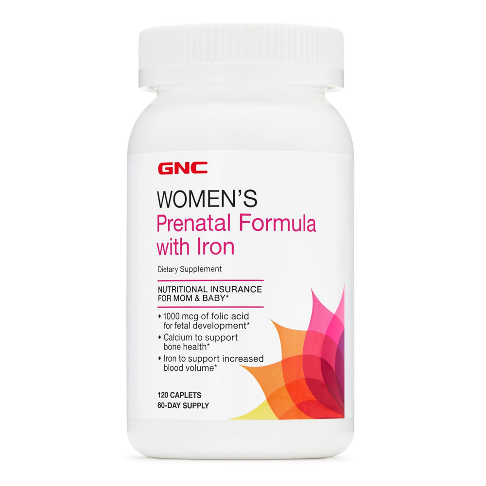Women's Prenatal Formula With Iron, 120 capsule, GNC